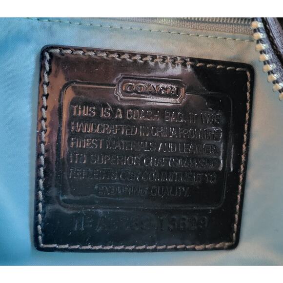 Coach Black Signature Sateen Diaper Bag With Pad Tote Bag Large A0969-13629 EUC - Picture 16 of 16